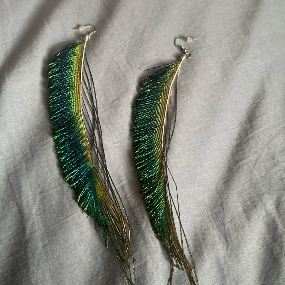 Feather earrings